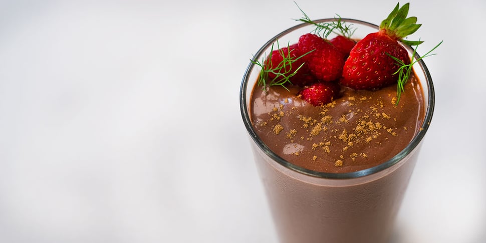 chocolate keto avocado smoothie recipe for keto meal prep