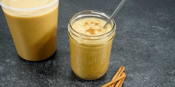 Portion and/or serve blended paleo smoothie