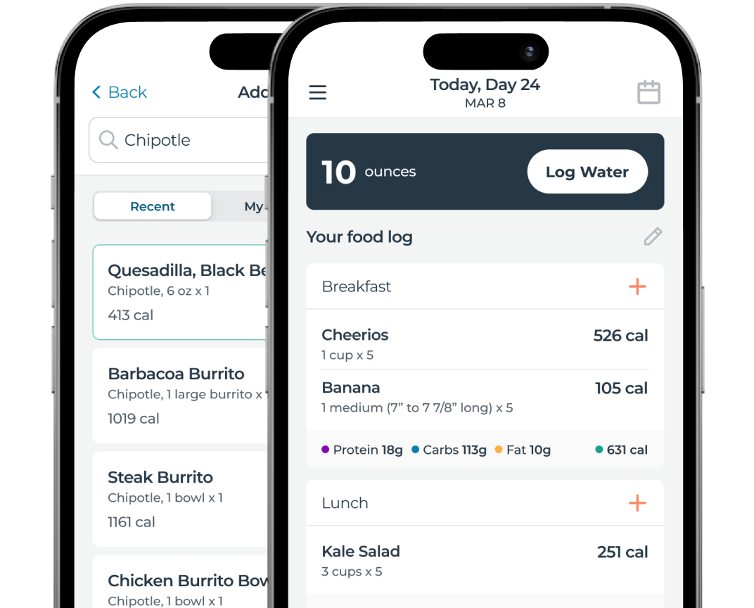 Trifecta App Food Tracking